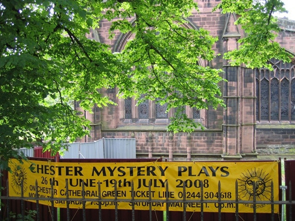 Photo 6"x4" Chester Mystery Plays banner 2008 Chester c2008