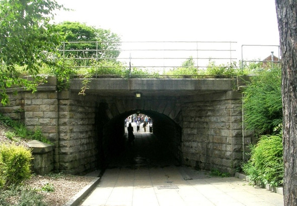 Photo 6"x4" Railway Underpass - Bower Street Harrogate c2008