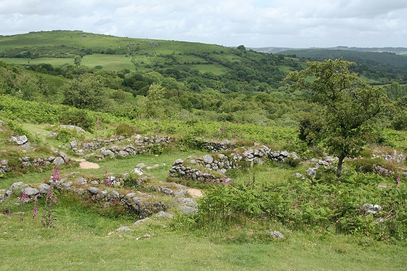Photo 6"x4" Manaton: Houndtor medieval settlement 3 Bonehill\/SX7277 c2008