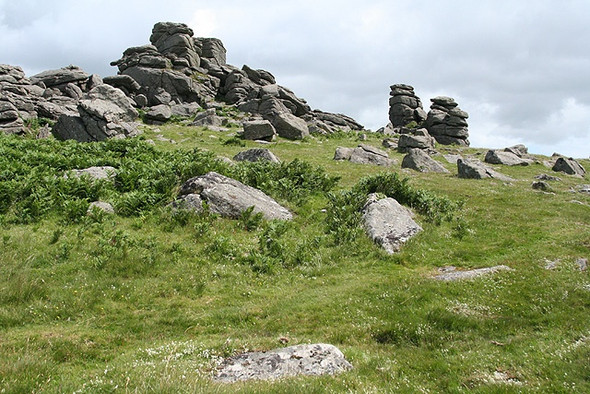 Photo 6"x4" Manaton: Hound Tor from the south west Bonehill\/SX7277 c2008