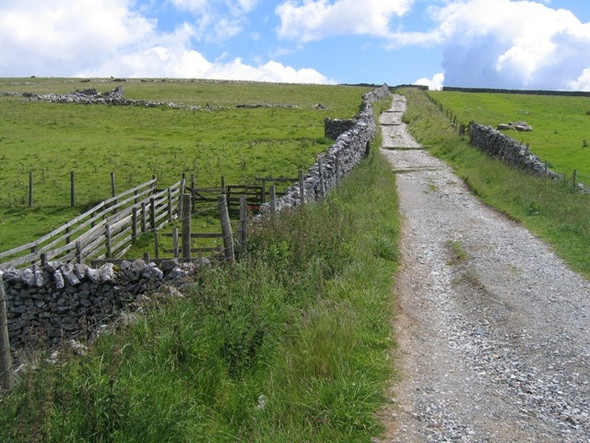 Photo 6"x4" Fell Lane and a sheepfold Cold Cotes\/SD7171 c2008