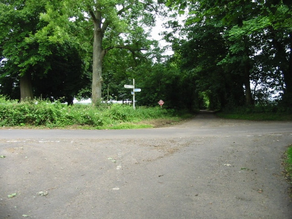 Photo 6"x4" Crossroads on Winterage Lane Shuttlesfield c2008