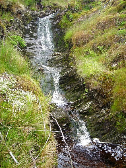 Photo 6"x4" Small Waterfall in Strathyre Forest Kingshouse c2008
