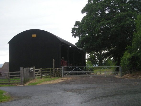Photo 6"x4" Big black barn Lower Faintree c2008