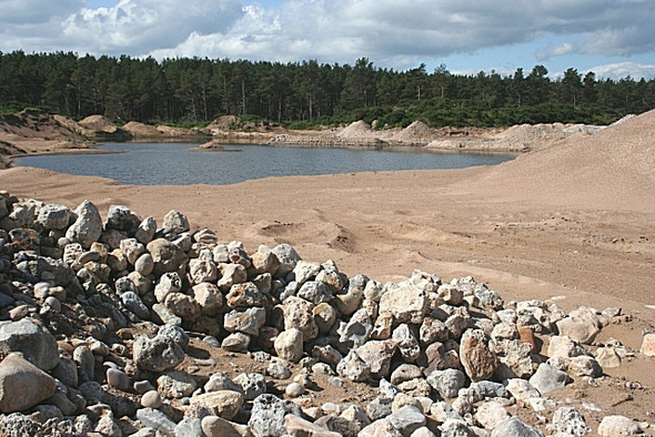 Photo 6"x4" Sand and Gravel Extraction Lochhill\/NJ2964 c2008