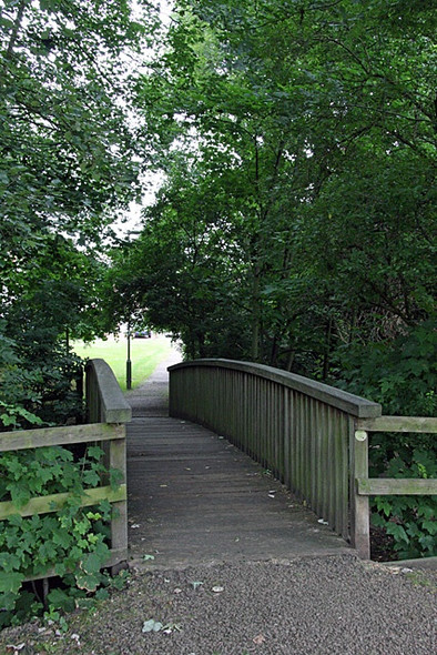 Photo 6"x4" Footbridge over Dollis Brook Finchley c2008