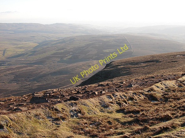 Photo 6"x4" View from Pen-y-ghent summit Brackenbottom c2007