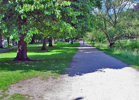 Photo 6"x4" Path by the drain Cambridge\/TL4658 c2008