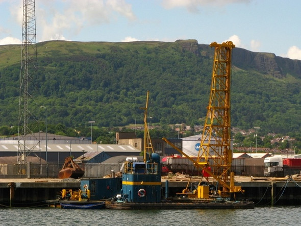 Photo 6"x4" Floating crane, Barnett dock, Belfast Belfast c2008