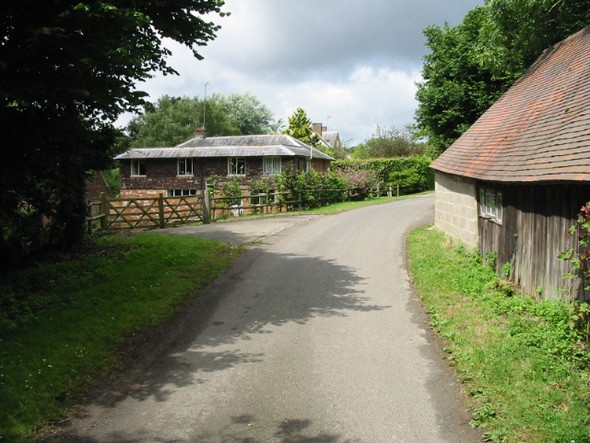 Photo 6"x4" View along Attwaters Lane near Netter's Hall Farm Crit Hall c2008