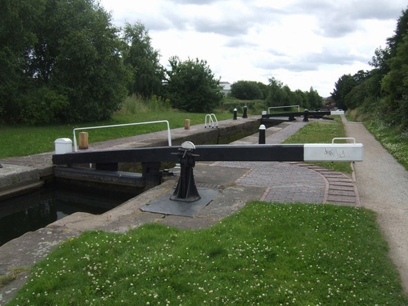 Photo 6"x4" Walsall Branch Canal - Lock No 2 Walsall c2008