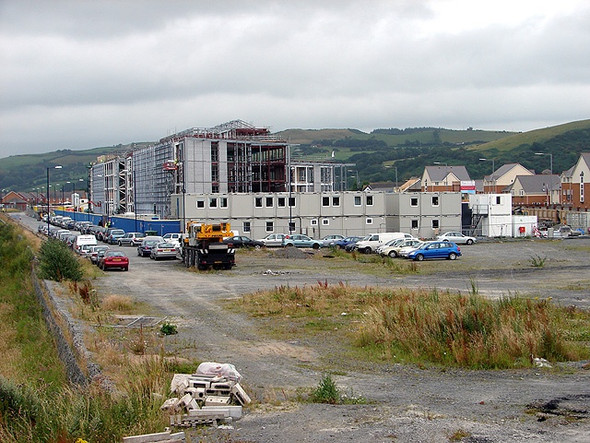 Photo 6"x4" Government building construction site Aberystwyth c2008