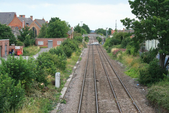 Photo 6"x4" Car on The Tracks Long Eaton c2008