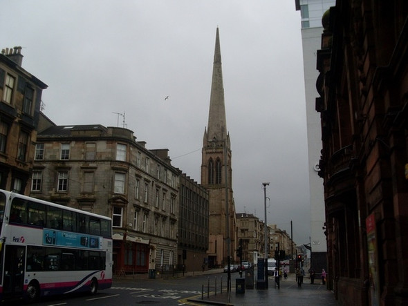 Photo 6"x4" Looking to St Stephen's Church, Bath Street, Glasgow Glasgow c2008