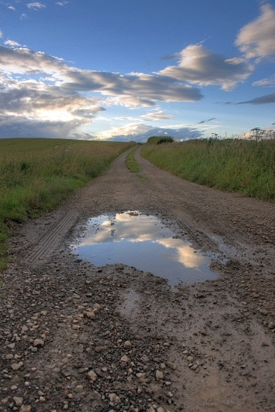 Photo 6"x4" Farm Track at Browson Bank Dalton\/NZ1108 c2008