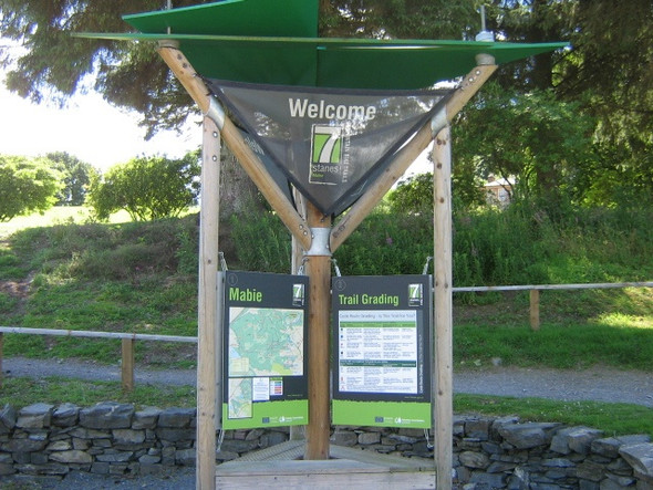 Photo 6"x4" Mabie Forest - Trail Information Sign Islesteps c2008