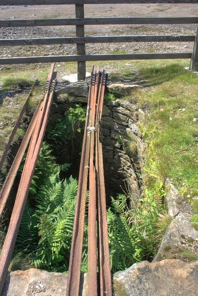 Photo 6"x4" Fenced Off Mine Shaft, Melbrecks Moor Gunnerside c2008