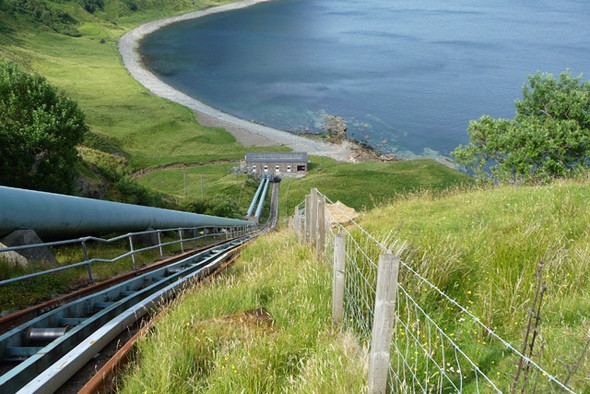 Photo 6"x4" Bearreraig hydro power station Bearreraig Bay c2008