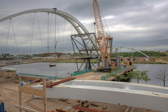 Photo 6"x4" North Shore Footbridge Stockton-on-Tees c2008