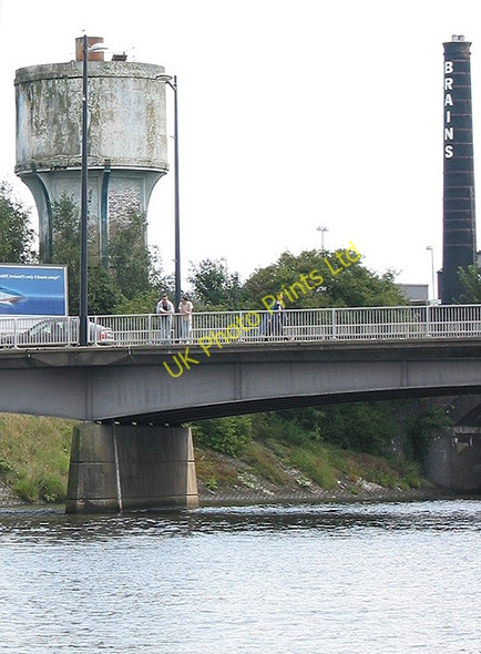 Photo 6"x4" Roadbridge crosses the Taff Cardiff\/Caerdydd c2007