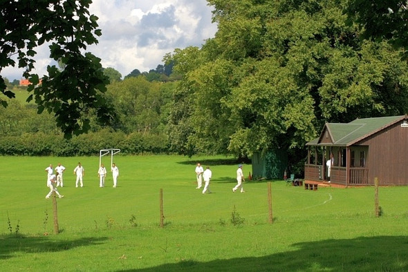 Photo 6"x4" Warming Up, Osmotherley Cricket Field Osmotherley c2008