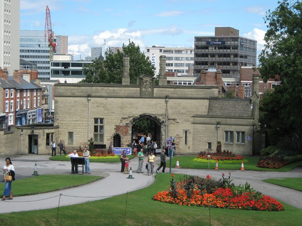 Photo 6"x4" Nottingham Castle Gatehouse from the inside Nottingham\/SK5641 c2008