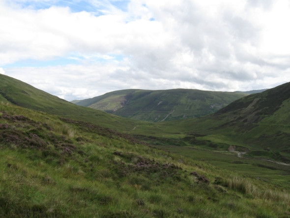 Photo 6"x4" Above Allt Coire Ionndrainn towards coll & Glen Roy Bohuntine c2008