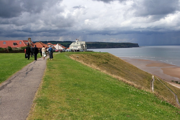 Photo 6"x4" Cliff top above Whitby Sands Whitby\/NZ8910 c2008