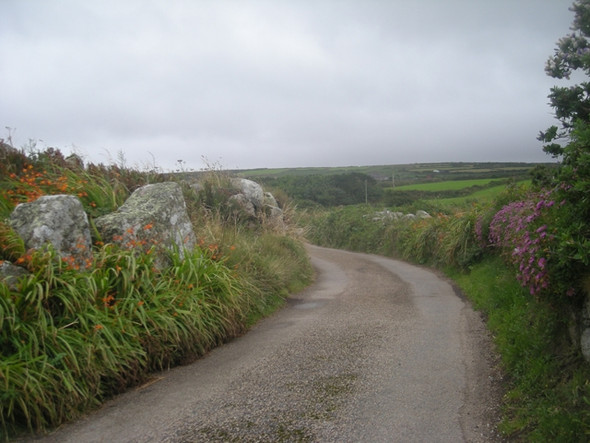 Photo 6"x4" Lane near Wheal Rose Higher Bojewyan c2008