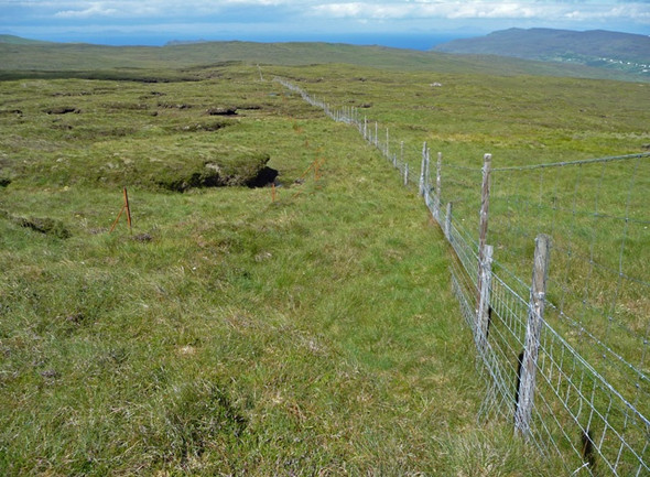 Photo 6"x4" Deer fence on the north ridge of Ben Corkeval Ramasaig c2008