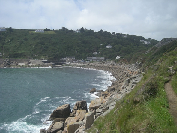 Photo 6"x4" Lamorna Cove from the SWC path Castallack c2008