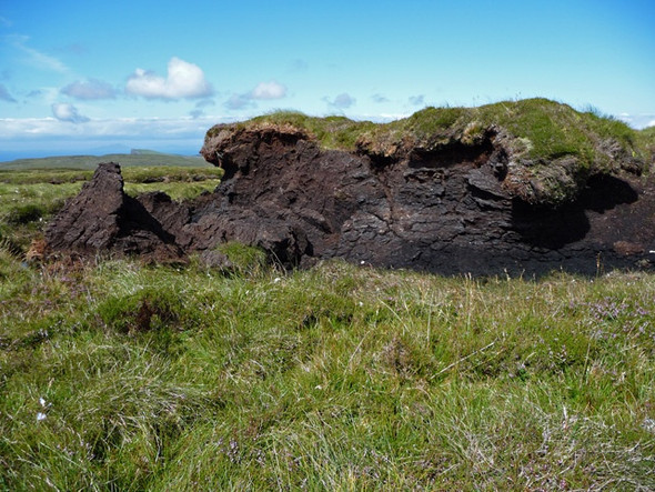 Photo 6"x4" Peat hag on Ben Corkeval Ramasaig c2008