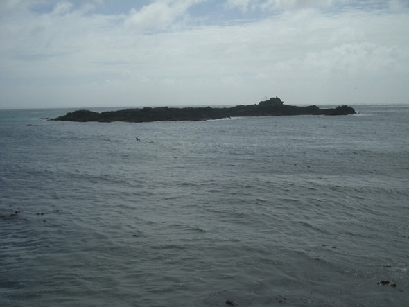 Photo 6"x4" St Clement's Isle from the end of the harbour wall Newlyn c2008