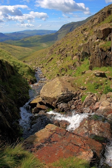 Photo 6"x4" River Esk Looking Downstream Esk Pike c2008