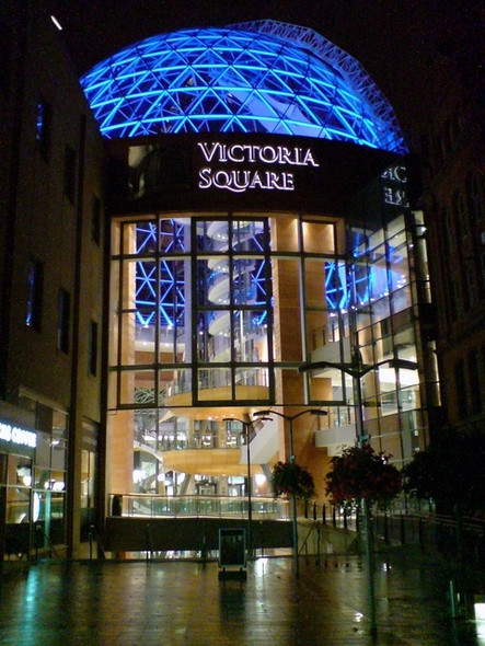 Photo 6"x4" Victoria Square at night Belfast c2008