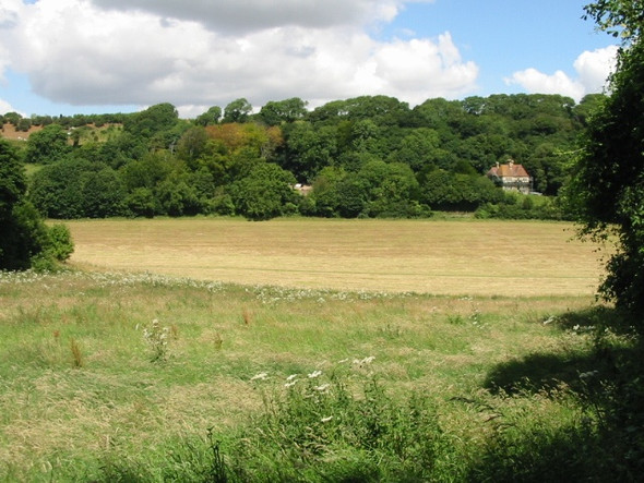 Photo 6"x4" Looking N to Soval on Elms Road Church Hougham c2008