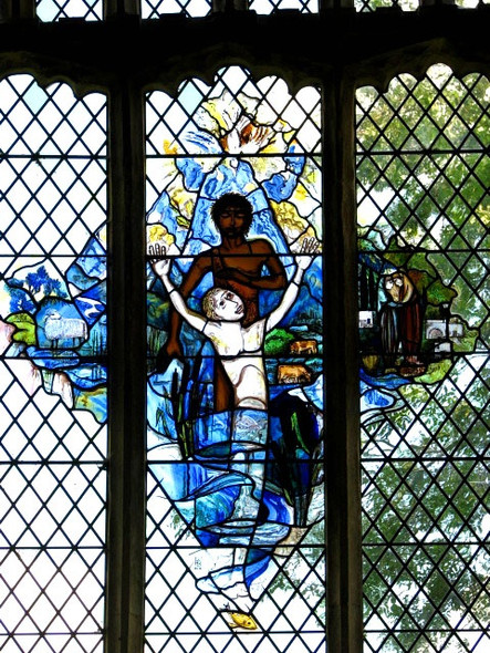 Photo 6"x4" The church of St John the Baptist - east window Mileham c2008