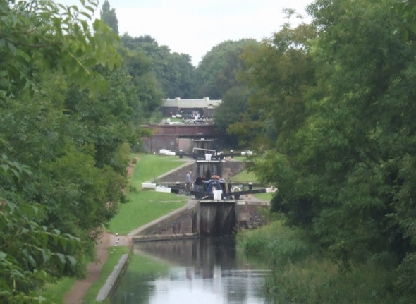 Photo 6"x4" Rushall Canal - Flight of Locks Walsall c2008