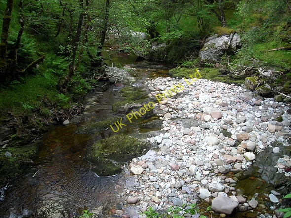 Photo 6"x4" River in Leanachan Forest Alltour c2007