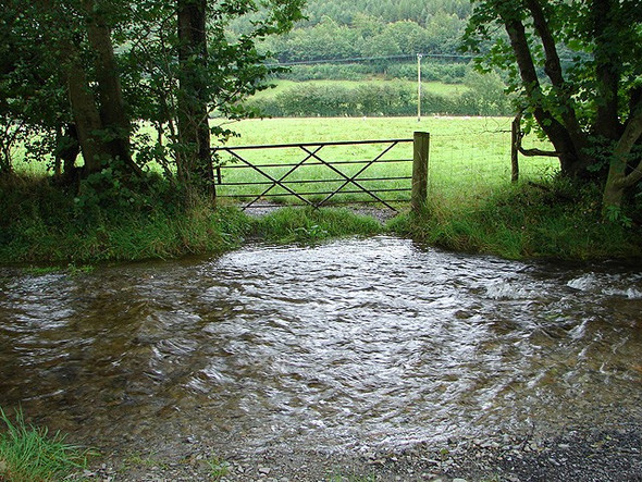 Photo 6"x4" Afon Melindwr Maes-bangor c2008