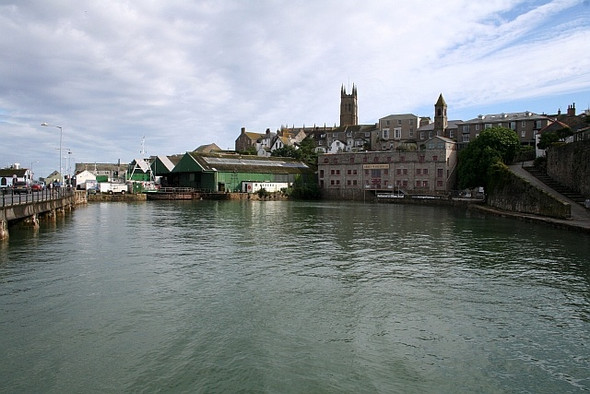 Photo 6"x4" Wharf and Dry Dock, Penzance Penzance c2008