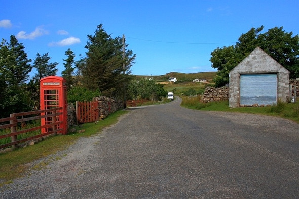 Photo 6"x4" Telephone Box, Altandhu Brae of Achnahaird c2008