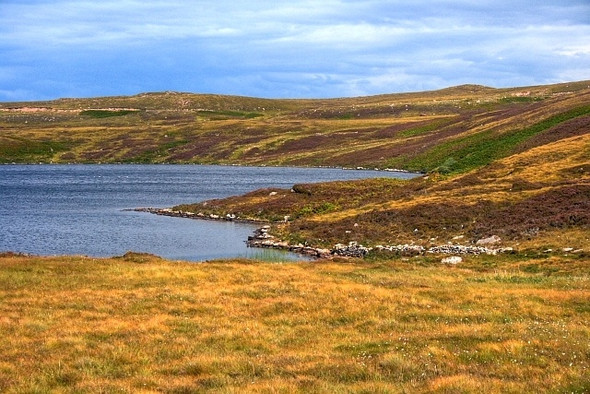 Photo 6"x4" Wall Near Loch Camas an Fh\u00c3\u00a8idh Polbain c2008