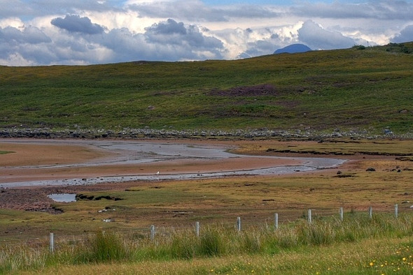 Photo 6"x4" View of Achnahaird Bay at Low Tide Brae of Achnahaird c2008