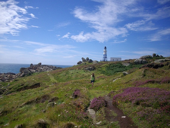 Photo 6"x4" Peninnis Head lighthouse Hugh Town c2008 P1