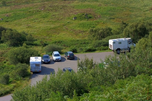 Photo 6"x4" Parking for Stac Pollaidh Stac Pollaidh c2008