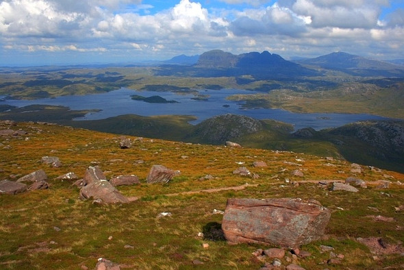 Photo 6"x4" Boulder Field on the Slopes of Stac Pollaidh Stac Pollaidh c2008