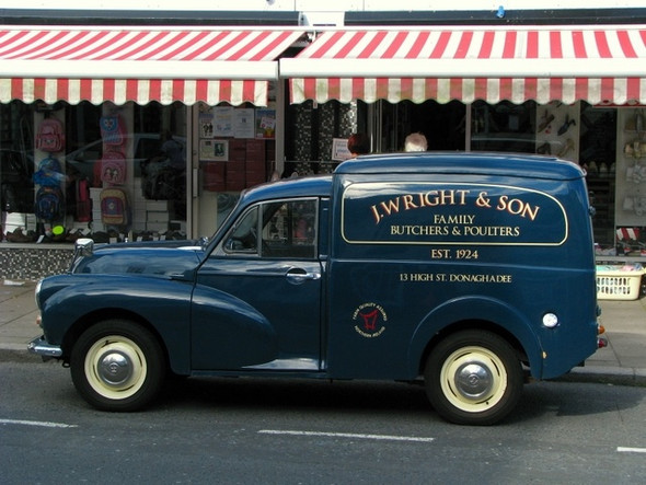 Photo 6"x4" Butchers Van, Donaghadee Donaghadee c2008