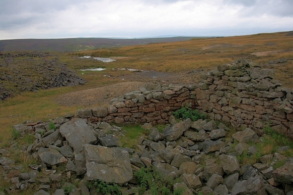 Photo 6"x4" Ruins of Mine Building Grassington c2008