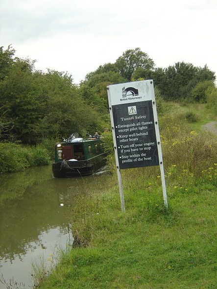 Photo 6"x4" Notice at Saddington Tunnel Smeeton Westerby c2008